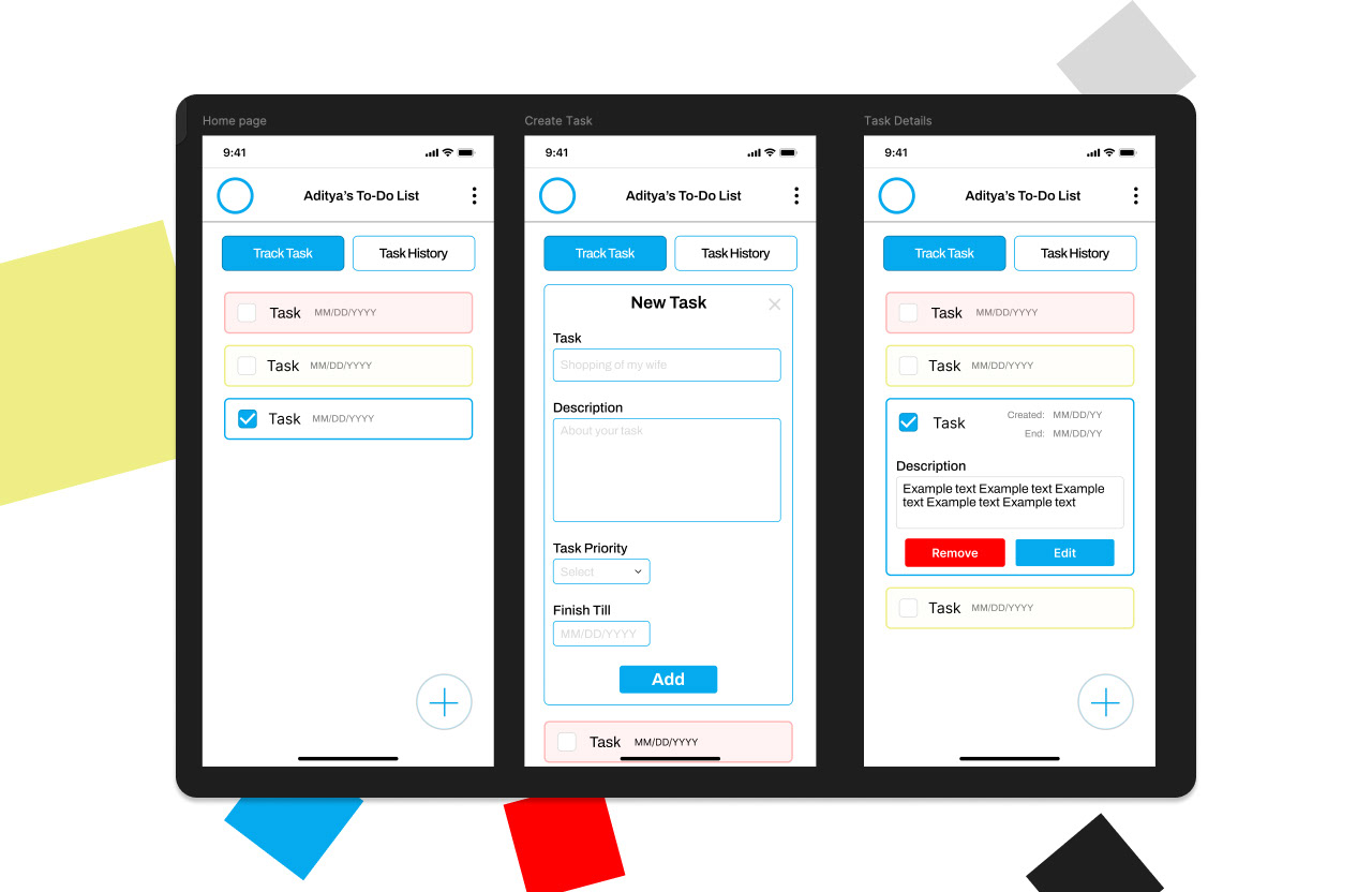 Mobile To-Do App UI/UX Concept screenshot 4